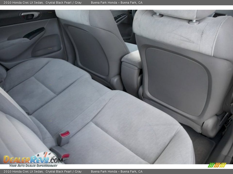 2010 Honda Civic LX Sedan Crystal Black Pearl / Gray Photo #17
