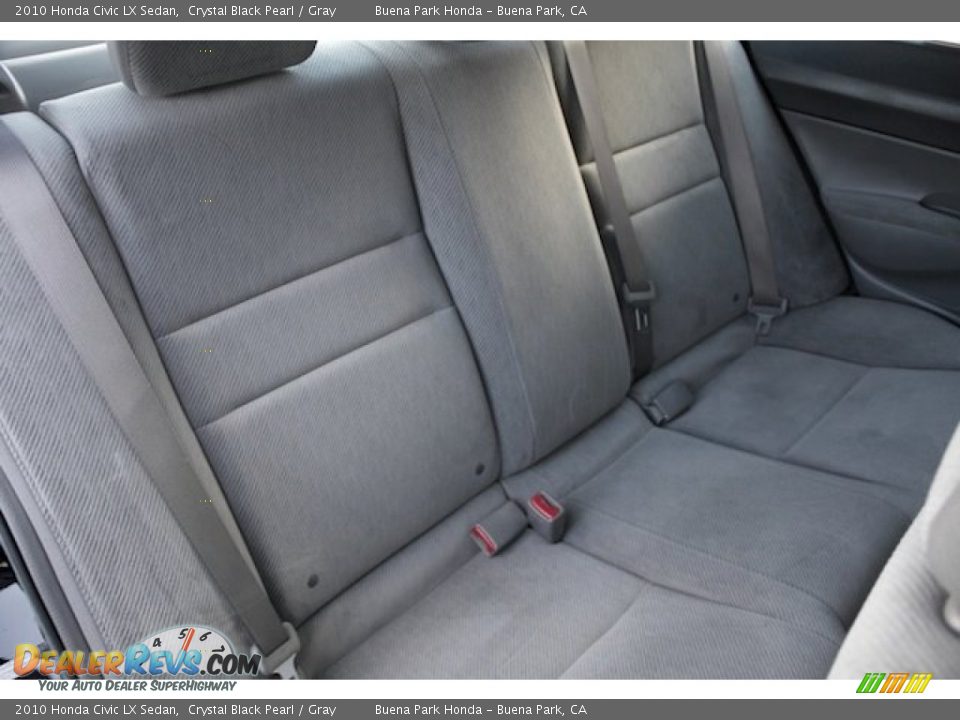 2010 Honda Civic LX Sedan Crystal Black Pearl / Gray Photo #18