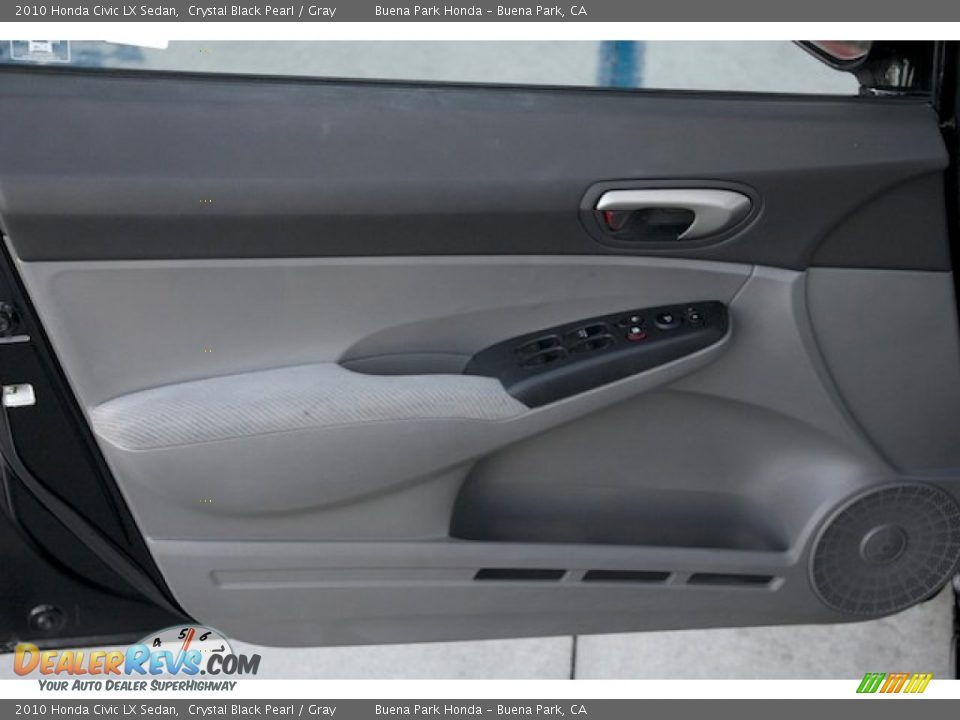 2010 Honda Civic LX Sedan Crystal Black Pearl / Gray Photo #23
