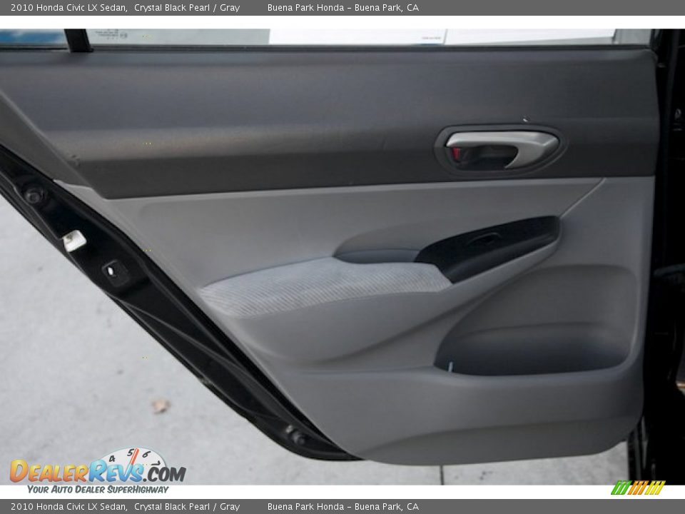 2010 Honda Civic LX Sedan Crystal Black Pearl / Gray Photo #24
