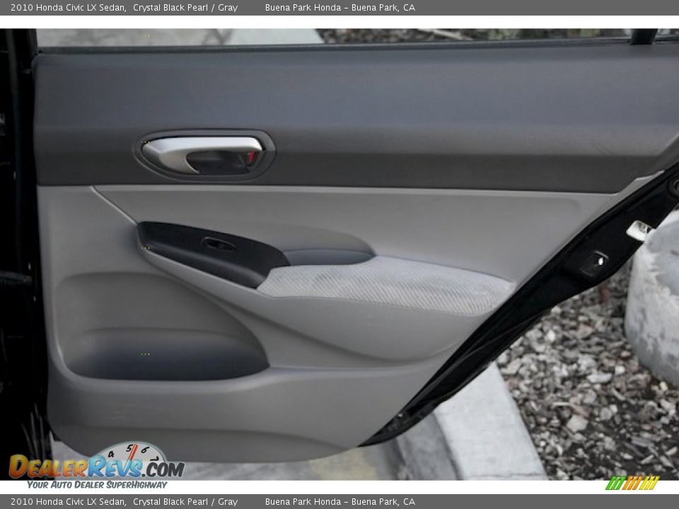 2010 Honda Civic LX Sedan Crystal Black Pearl / Gray Photo #25