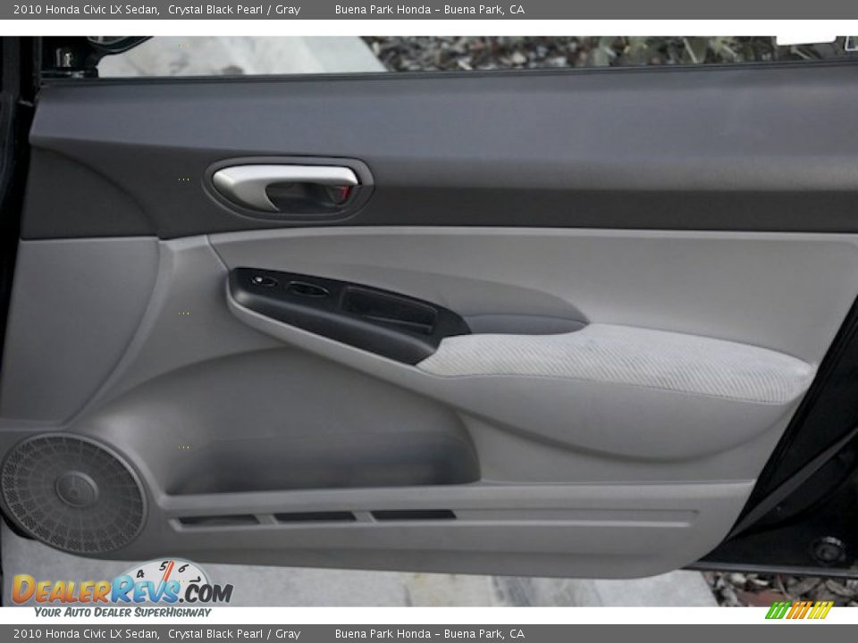 2010 Honda Civic LX Sedan Crystal Black Pearl / Gray Photo #26