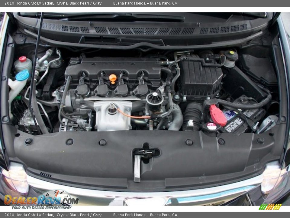 2010 Honda Civic LX Sedan Crystal Black Pearl / Gray Photo #27