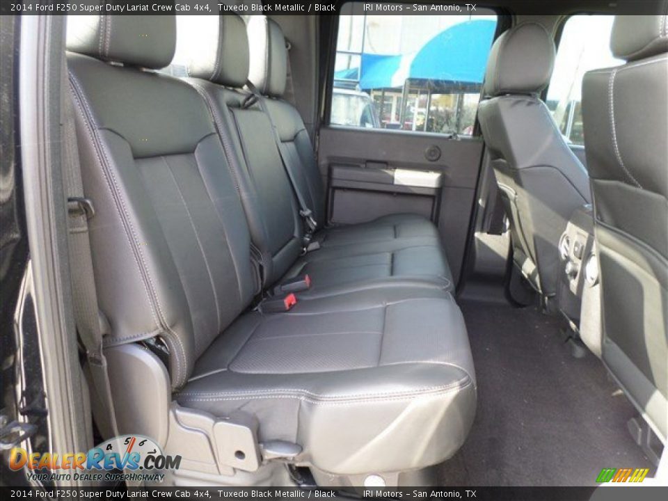 2014 Ford F250 Super Duty Lariat Crew Cab 4x4 Tuxedo Black Metallic / Black Photo #14