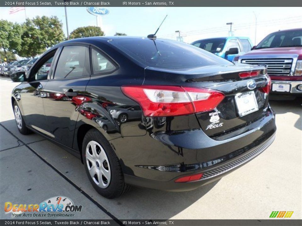 2014 Ford Focus S Sedan Tuxedo Black / Charcoal Black Photo #3