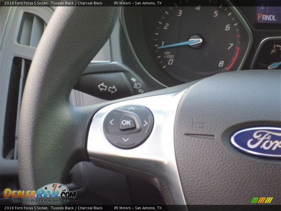 2014 Ford Focus S Sedan Tuxedo Black / Charcoal Black Photo #17