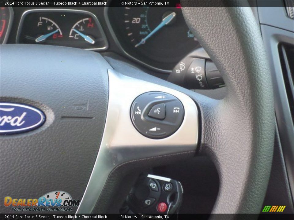 2014 Ford Focus S Sedan Tuxedo Black / Charcoal Black Photo #18