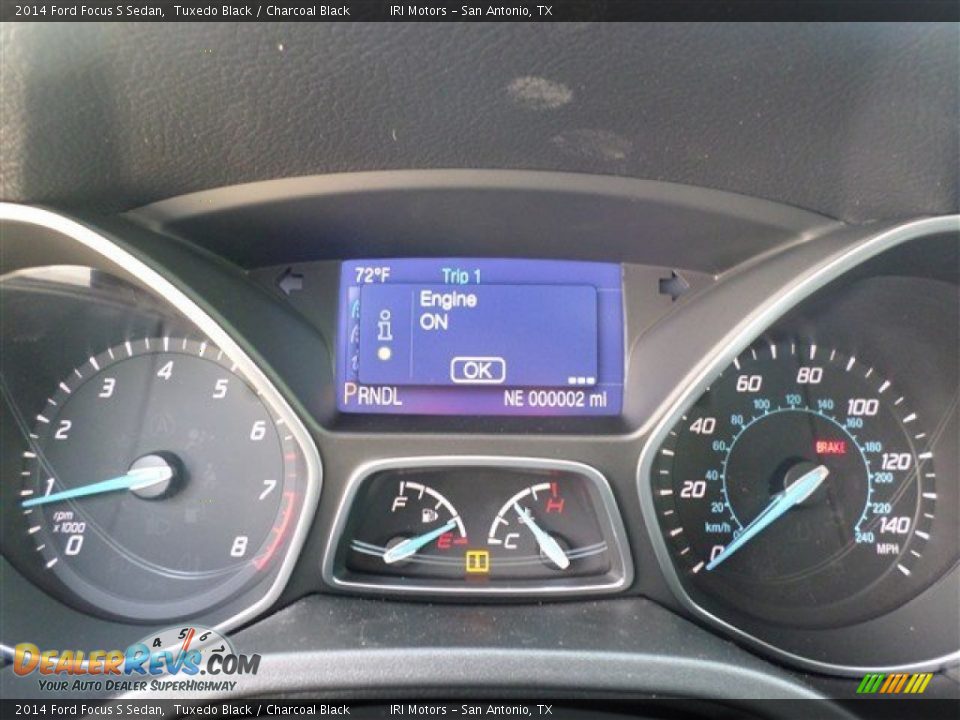 2014 Ford Focus S Sedan Tuxedo Black / Charcoal Black Photo #23