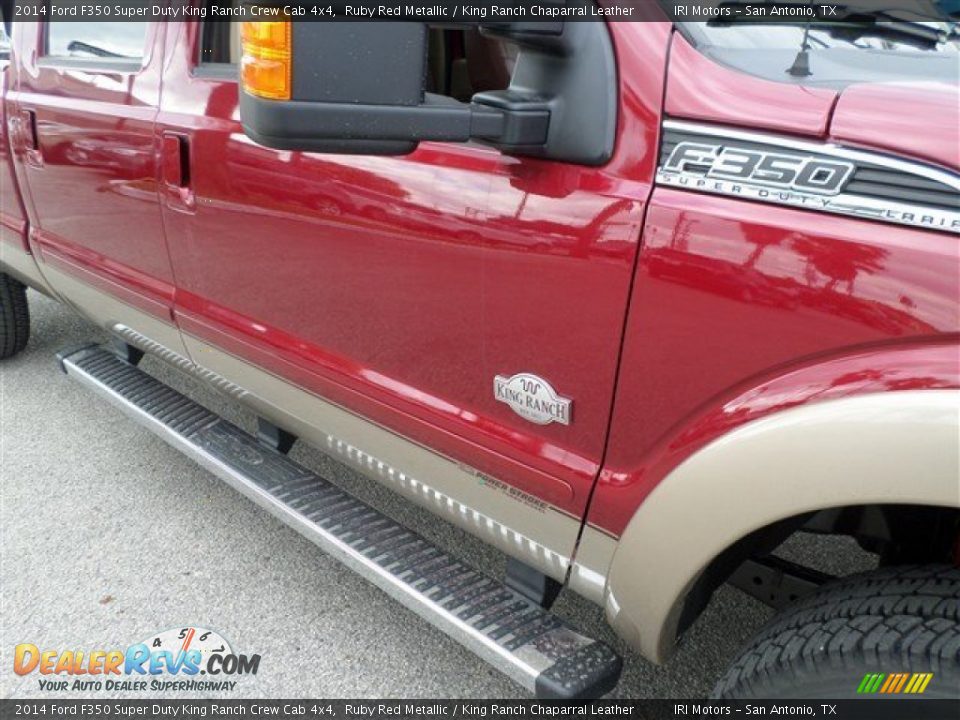2014 Ford F350 Super Duty King Ranch Crew Cab 4x4 Ruby Red Metallic / King Ranch Chaparral Leather Photo #9