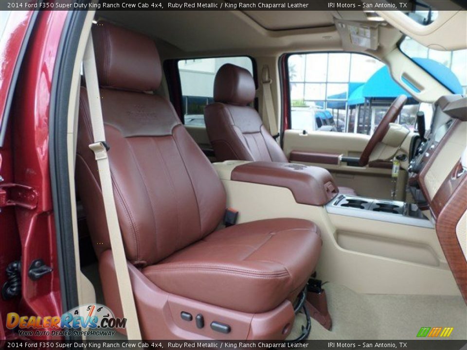 2014 Ford F350 Super Duty King Ranch Crew Cab 4x4 Ruby Red Metallic / King Ranch Chaparral Leather Photo #10