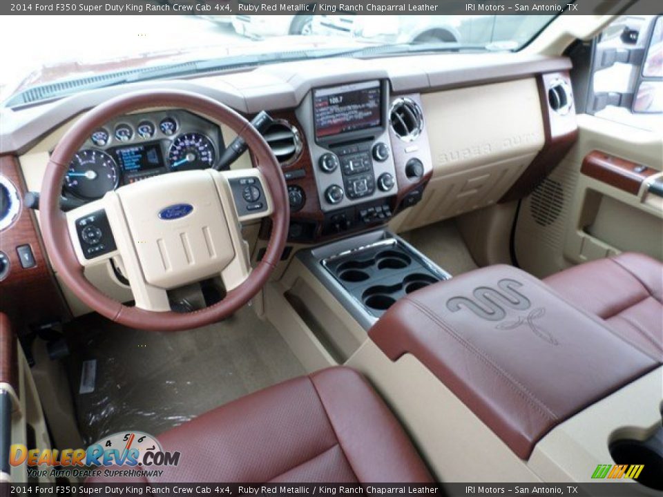 2014 Ford F350 Super Duty King Ranch Crew Cab 4x4 Ruby Red Metallic / King Ranch Chaparral Leather Photo #15