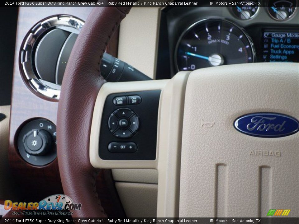 2014 Ford F350 Super Duty King Ranch Crew Cab 4x4 Ruby Red Metallic / King Ranch Chaparral Leather Photo #17