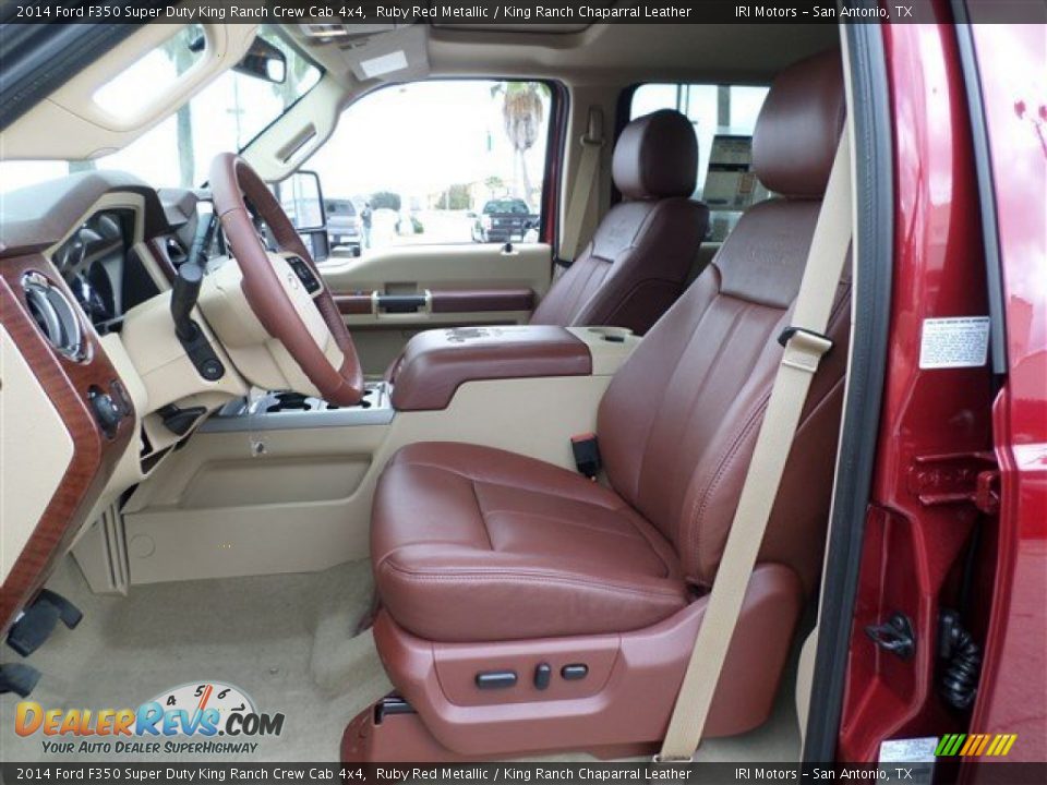 2014 Ford F350 Super Duty King Ranch Crew Cab 4x4 Ruby Red Metallic / King Ranch Chaparral Leather Photo #22