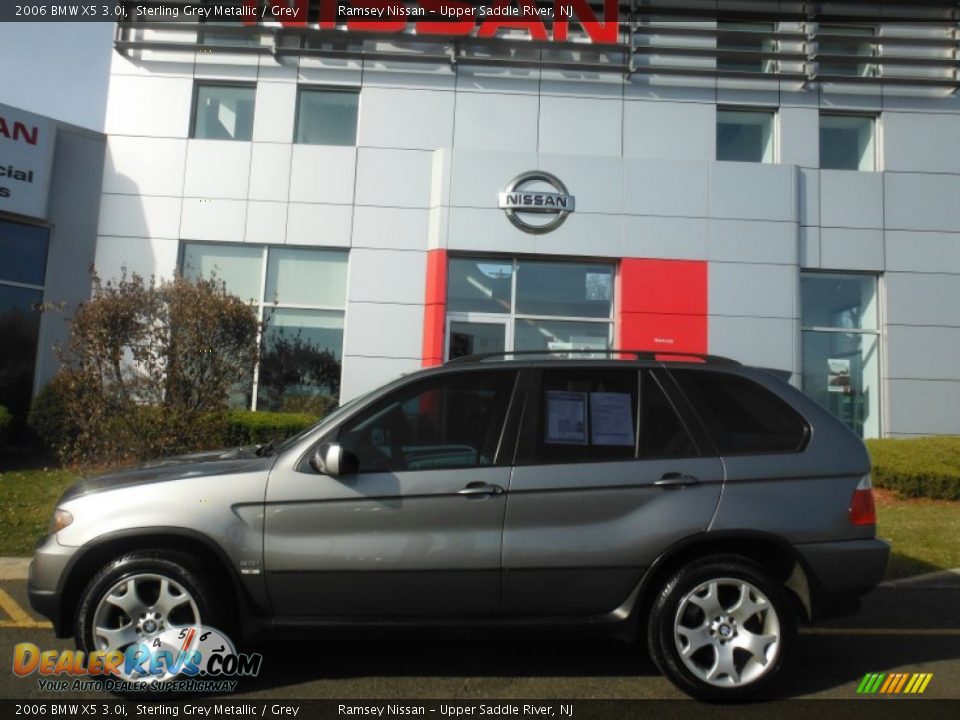2006 BMW X5 3.0i Sterling Grey Metallic / Grey Photo #2