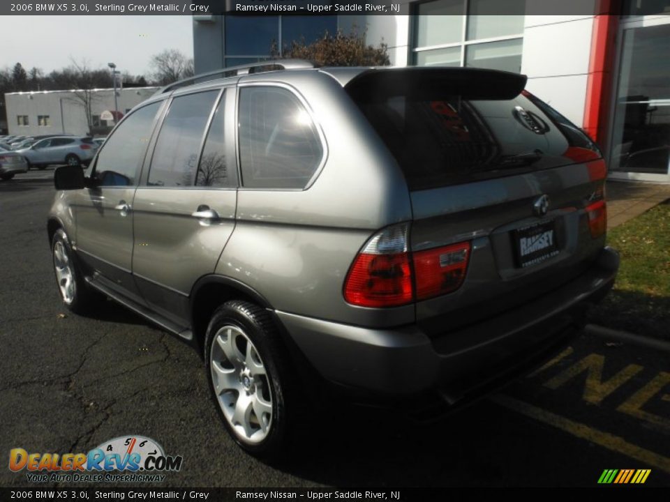 2006 BMW X5 3.0i Sterling Grey Metallic / Grey Photo #5