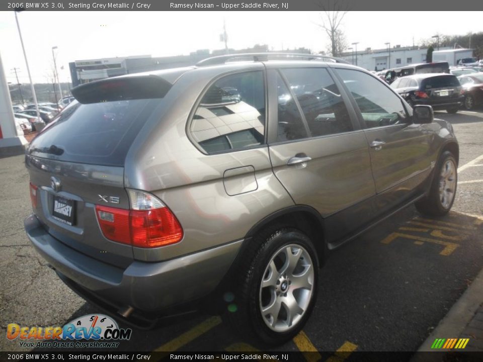 2006 BMW X5 3.0i Sterling Grey Metallic / Grey Photo #9