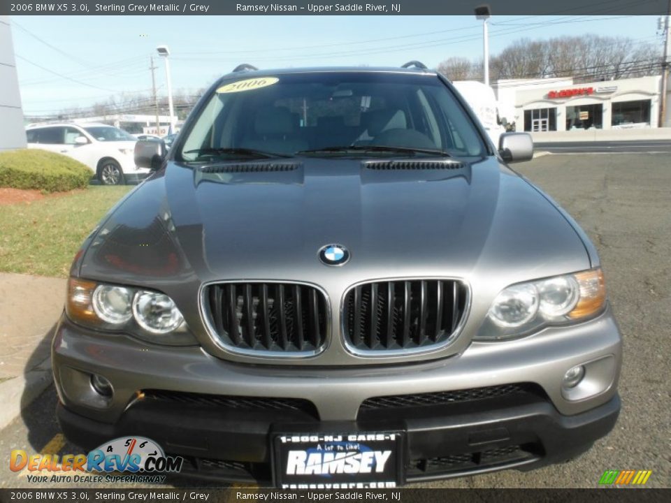 2006 BMW X5 3.0i Sterling Grey Metallic / Grey Photo #12