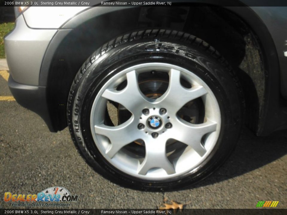 2006 BMW X5 3.0i Sterling Grey Metallic / Grey Photo #14