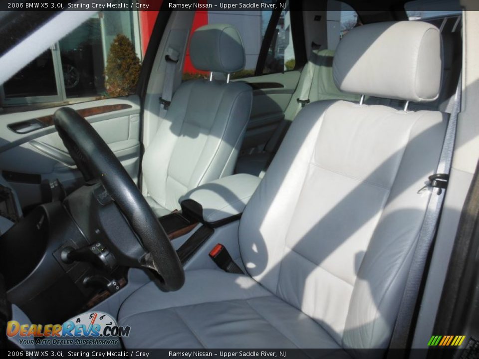 2006 BMW X5 3.0i Sterling Grey Metallic / Grey Photo #16