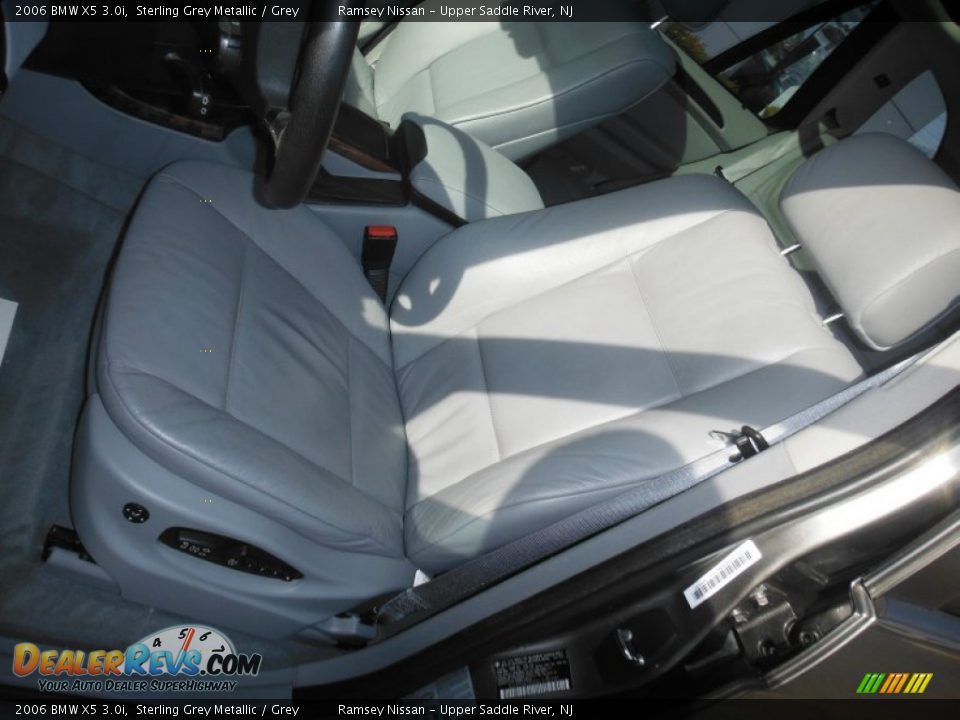 2006 BMW X5 3.0i Sterling Grey Metallic / Grey Photo #18