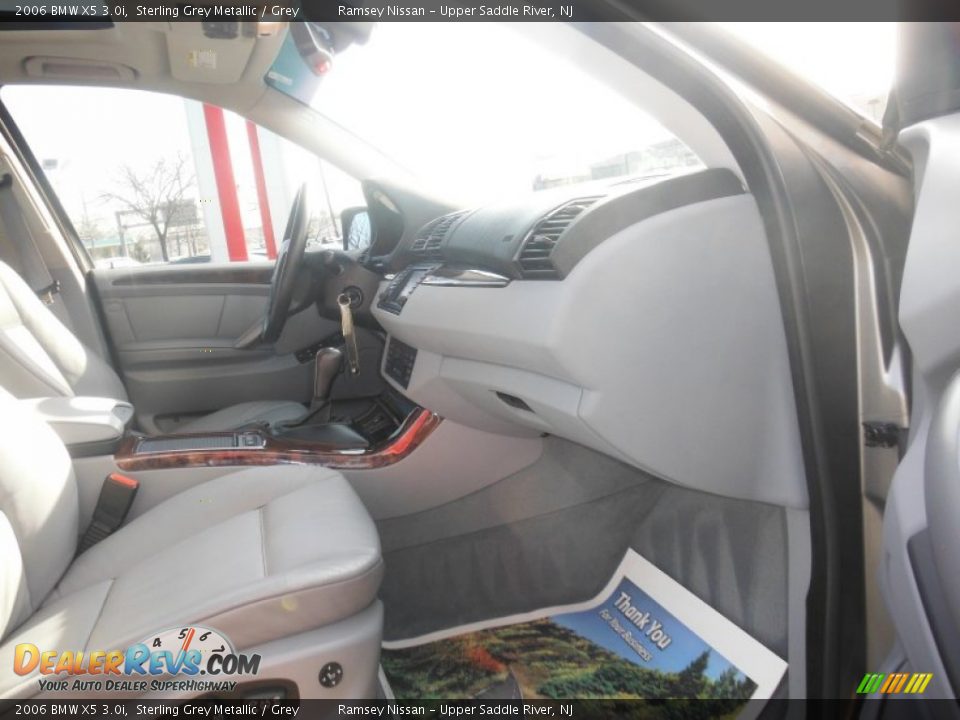 2006 BMW X5 3.0i Sterling Grey Metallic / Grey Photo #22