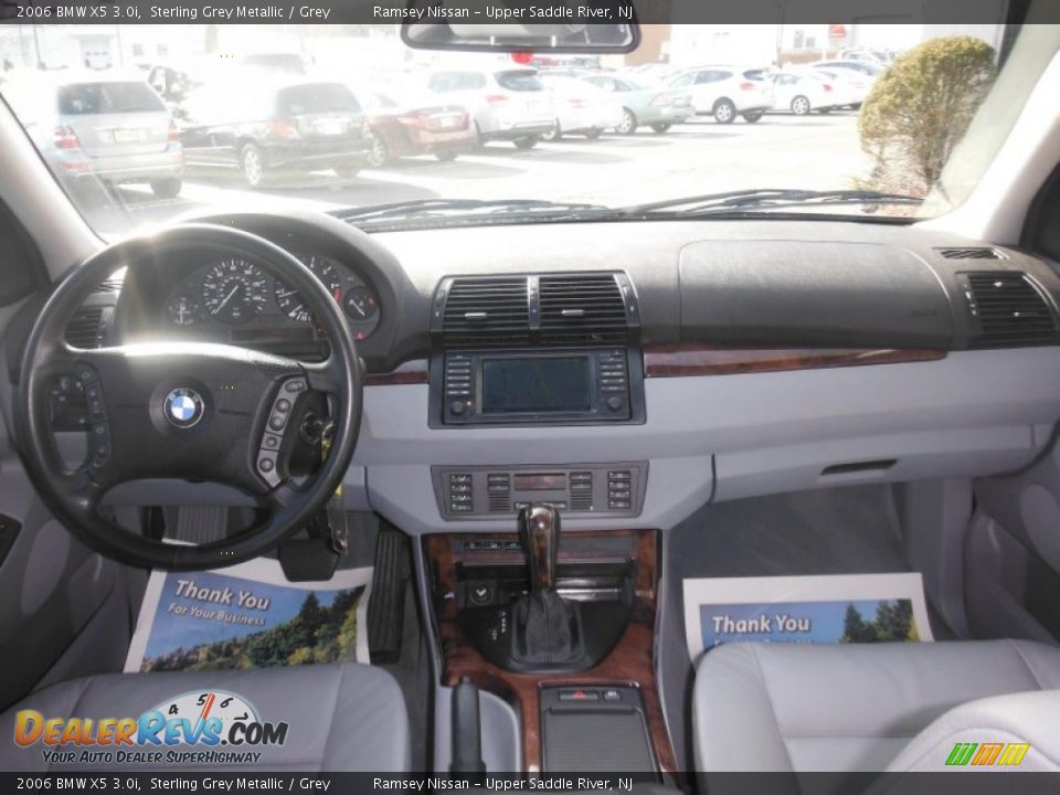 2006 BMW X5 3.0i Sterling Grey Metallic / Grey Photo #24