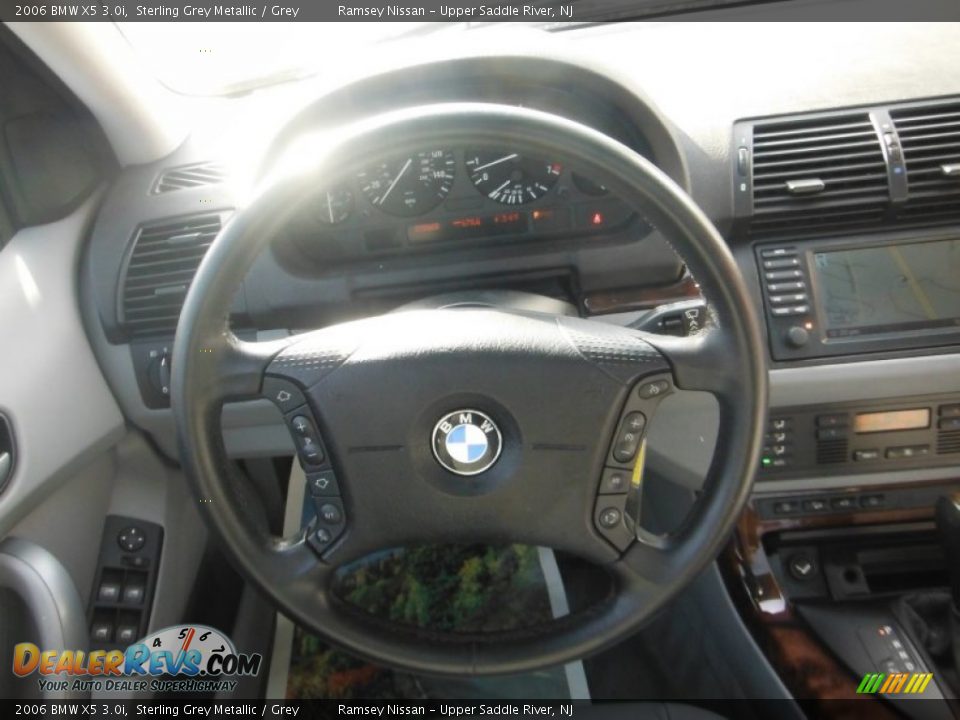 2006 BMW X5 3.0i Sterling Grey Metallic / Grey Photo #25