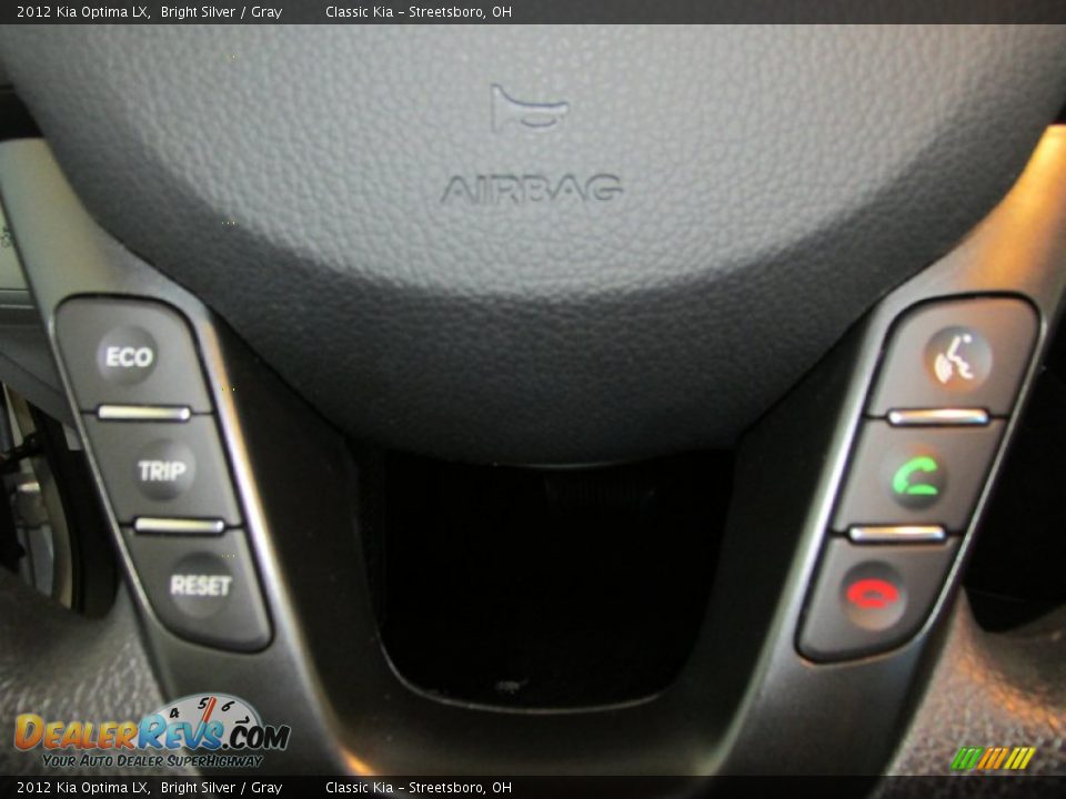 2012 Kia Optima LX Bright Silver / Gray Photo #18