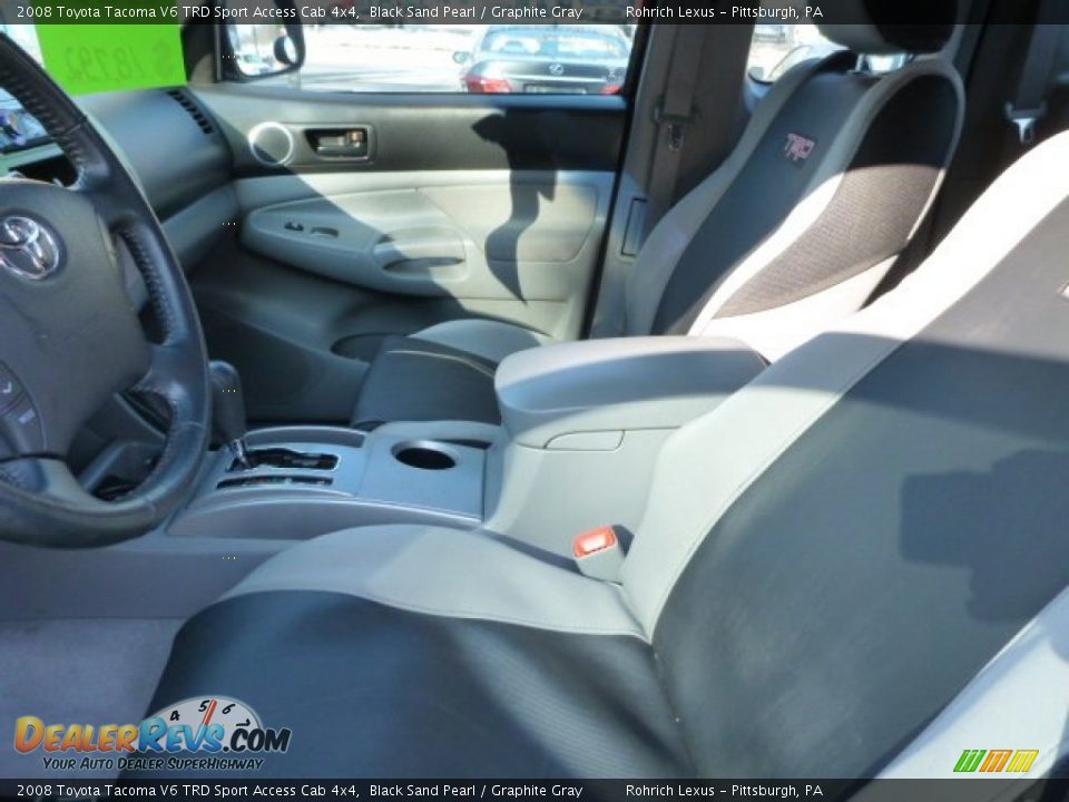 2008 Toyota Tacoma V6 TRD Sport Access Cab 4x4 Black Sand Pearl / Graphite Gray Photo #4
