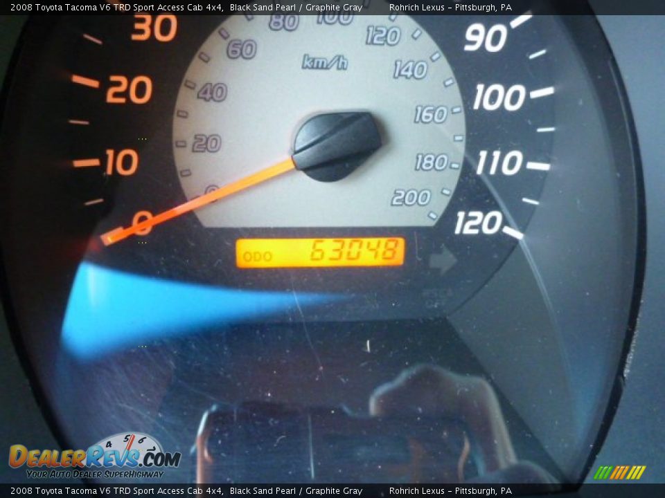 2008 Toyota Tacoma V6 TRD Sport Access Cab 4x4 Black Sand Pearl / Graphite Gray Photo #8