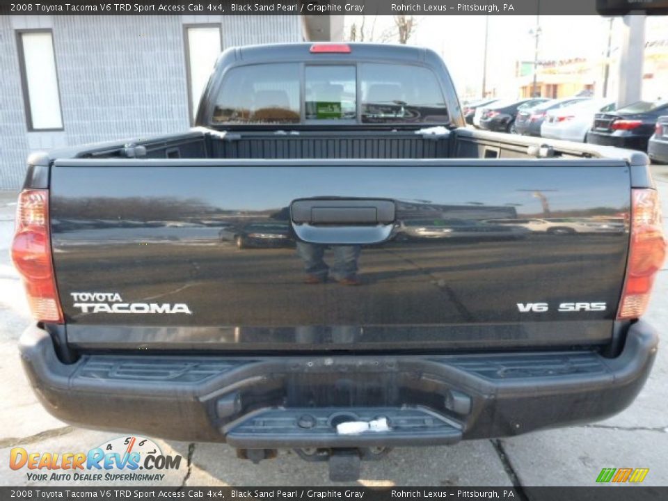 2008 Toyota Tacoma V6 TRD Sport Access Cab 4x4 Black Sand Pearl / Graphite Gray Photo #9