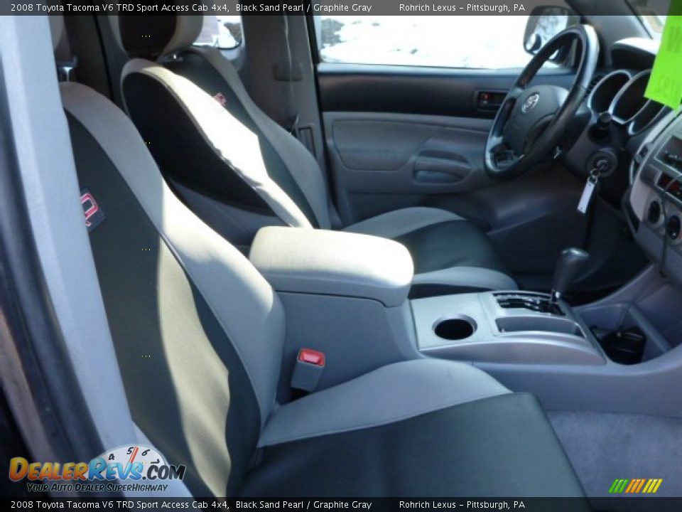 2008 Toyota Tacoma V6 TRD Sport Access Cab 4x4 Black Sand Pearl / Graphite Gray Photo #14