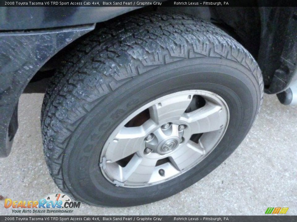 2008 Toyota Tacoma V6 TRD Sport Access Cab 4x4 Black Sand Pearl / Graphite Gray Photo #17