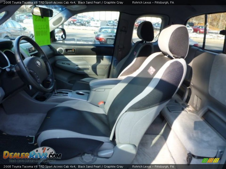2008 Toyota Tacoma V6 TRD Sport Access Cab 4x4 Black Sand Pearl / Graphite Gray Photo #18