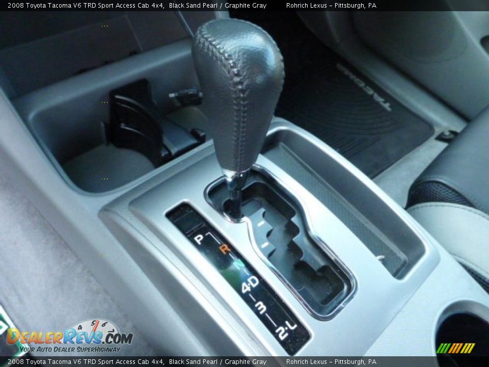 2008 Toyota Tacoma V6 TRD Sport Access Cab 4x4 Black Sand Pearl / Graphite Gray Photo #21
