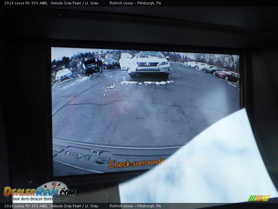 2014 Lexus RX 350 AWD Nebula Gray Pearl / Lt. Gray Photo #17