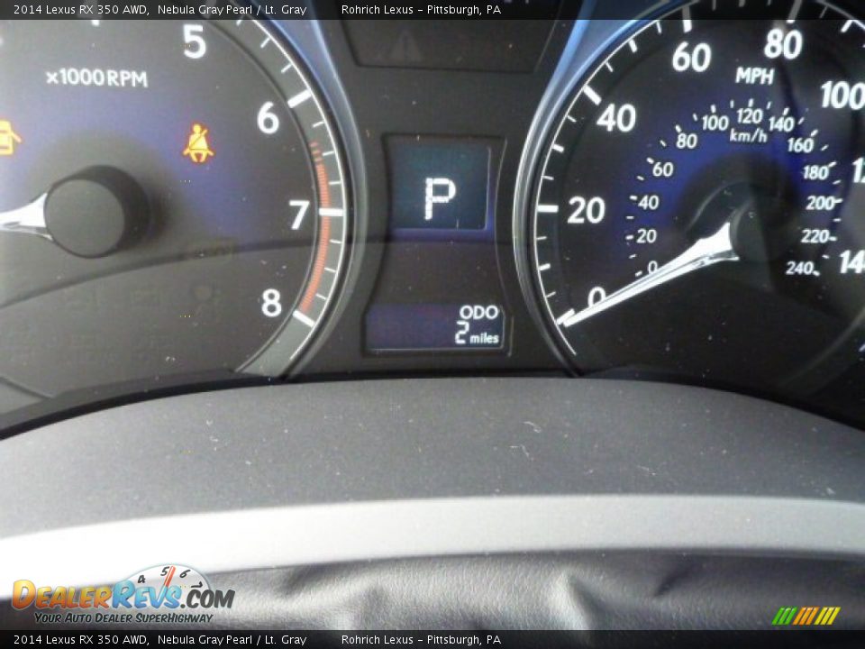 2014 Lexus RX 350 AWD Nebula Gray Pearl / Lt. Gray Photo #19