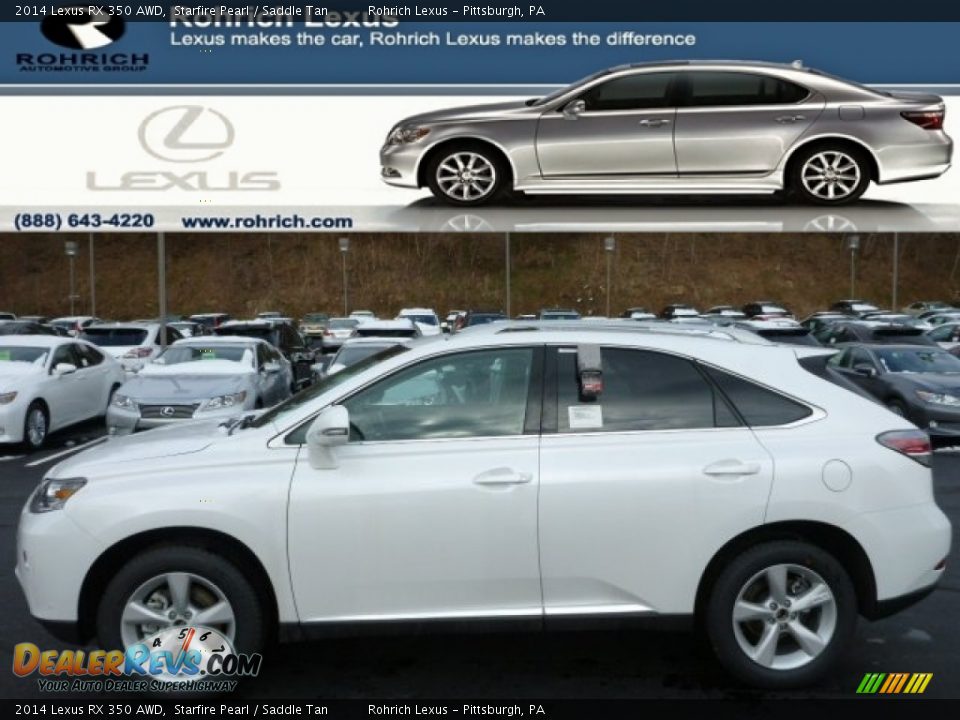 2014 Lexus RX 350 AWD Starfire Pearl / Saddle Tan Photo #1