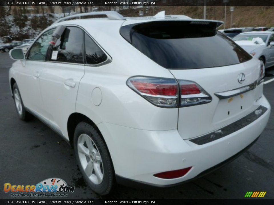 2014 Lexus RX 350 AWD Starfire Pearl / Saddle Tan Photo #2