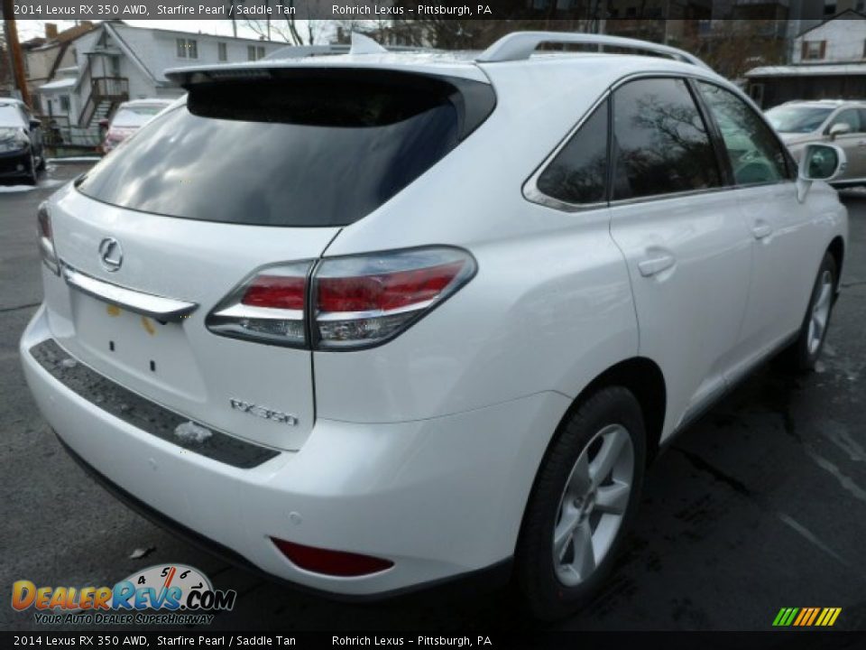 2014 Lexus RX 350 AWD Starfire Pearl / Saddle Tan Photo #4