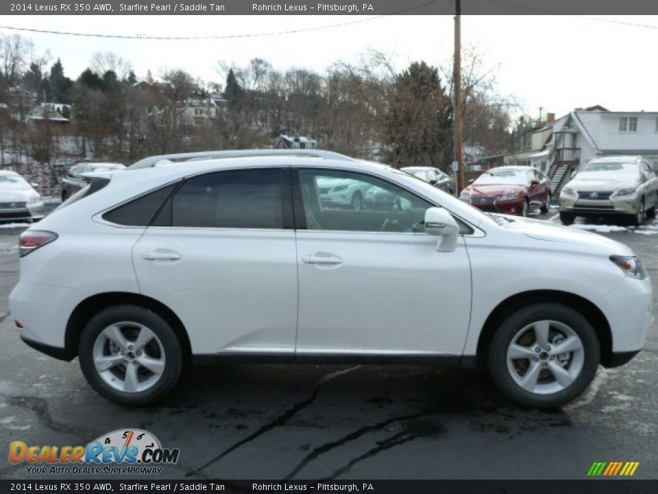 2014 Lexus RX 350 AWD Starfire Pearl / Saddle Tan Photo #5