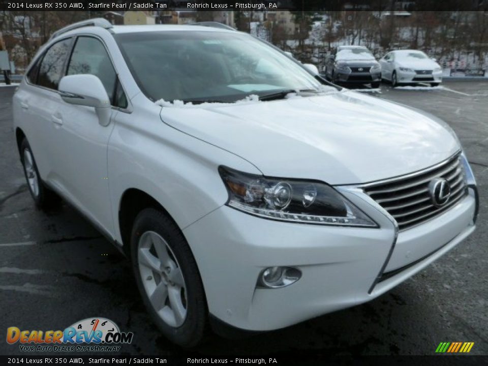 2014 Lexus RX 350 AWD Starfire Pearl / Saddle Tan Photo #6