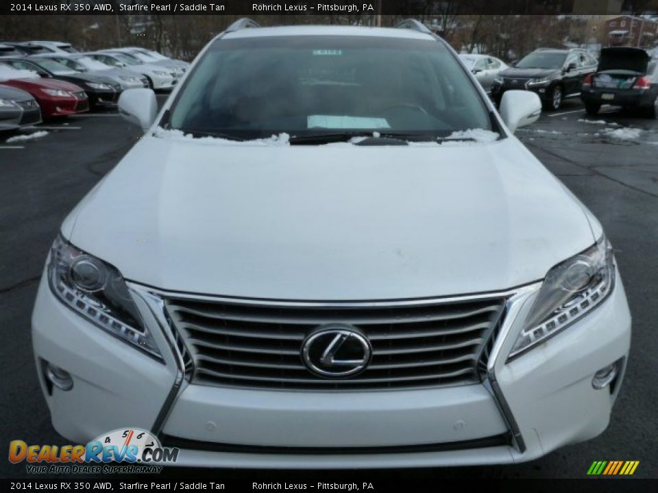 2014 Lexus RX 350 AWD Starfire Pearl / Saddle Tan Photo #7