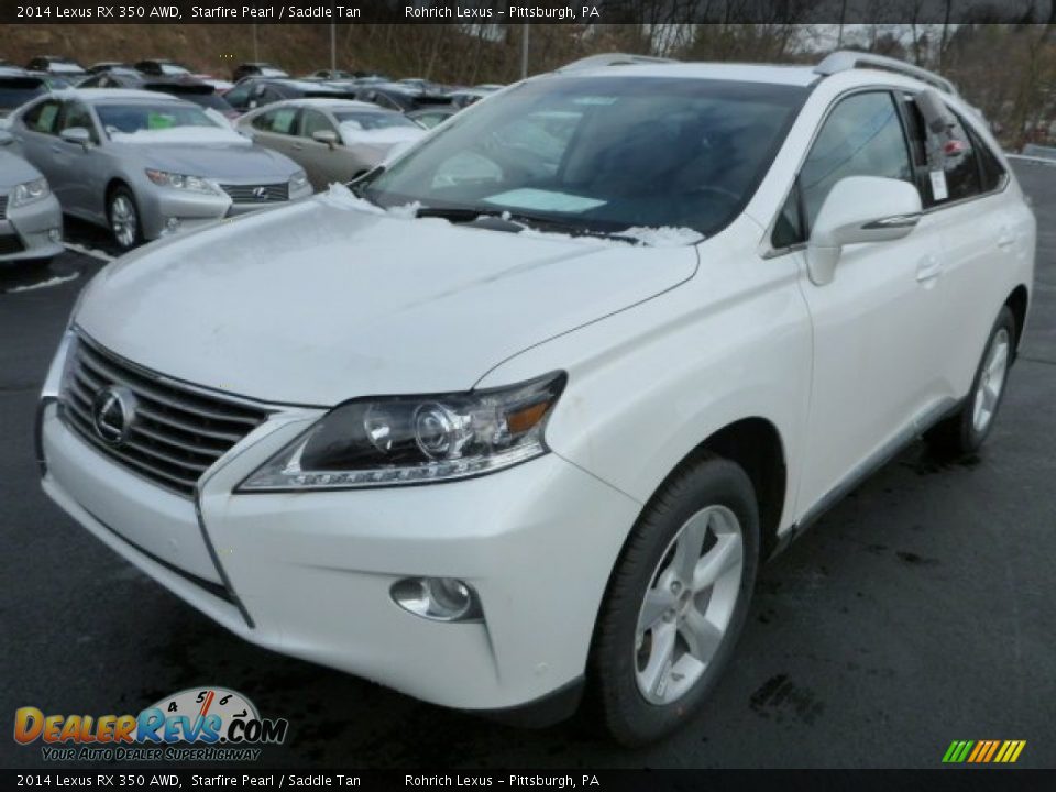 2014 Lexus RX 350 AWD Starfire Pearl / Saddle Tan Photo #8