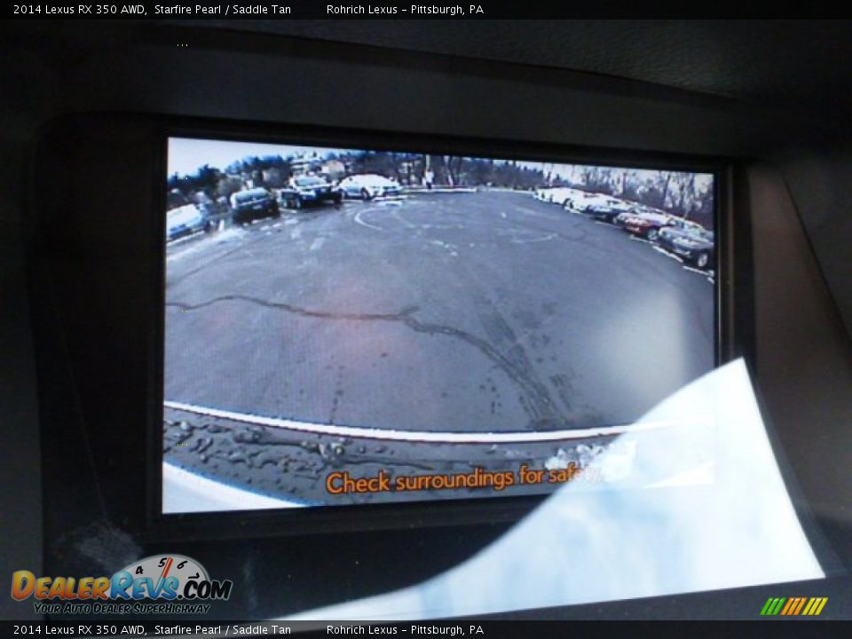 2014 Lexus RX 350 AWD Starfire Pearl / Saddle Tan Photo #17