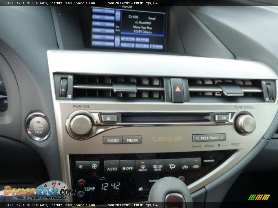 2014 Lexus RX 350 AWD Starfire Pearl / Saddle Tan Photo #18