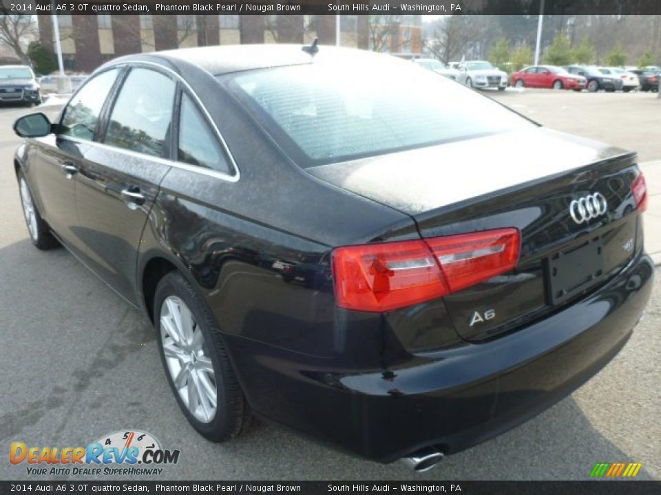 2014 Audi A6 3.0T quattro Sedan Phantom Black Pearl / Nougat Brown Photo #2