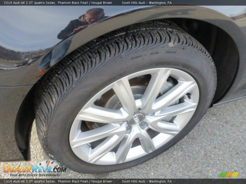 2014 Audi A6 3.0T quattro Sedan Phantom Black Pearl / Nougat Brown Photo #7