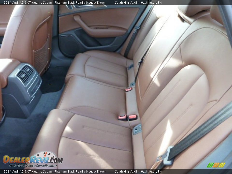 2014 Audi A6 3.0T quattro Sedan Phantom Black Pearl / Nougat Brown Photo #9