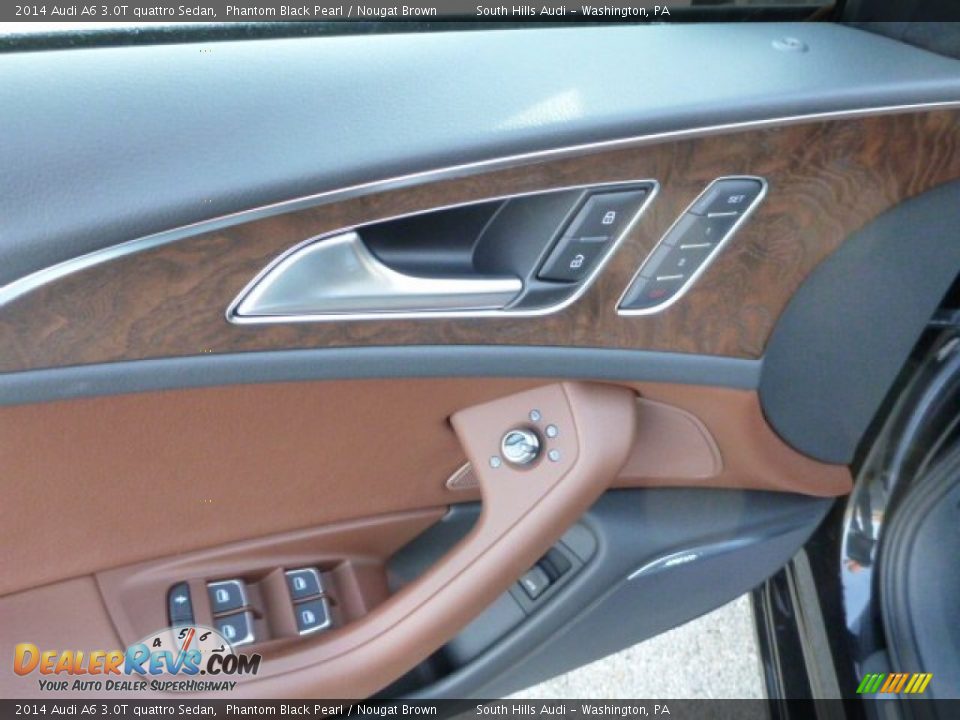2014 Audi A6 3.0T quattro Sedan Phantom Black Pearl / Nougat Brown Photo #11